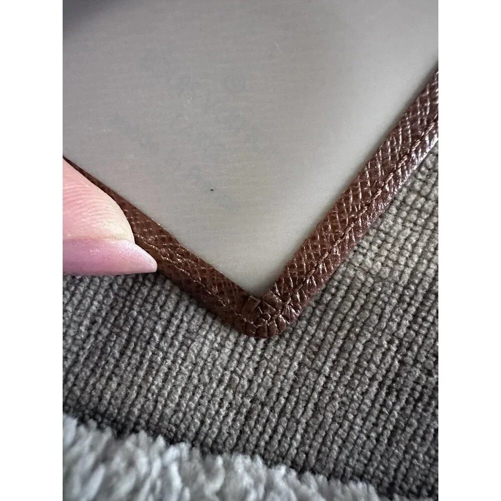 Louis Vuitton Never used Brown Taiga Leather Card/ID Holder